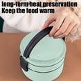 thumbnail image 5 of Portable Bento Box,Stackable Double-Layer Round Lunch Box,Microwave-Safe,Large Capacity Leakproof Food Storage Container for Work Travel, 5 of 7