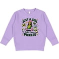 thumbnail image 2 of Inktastic Just a Girl Who Loves Pickles Toddler Sweatshirt, 2 of 4