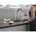 thumbnail image 5 of Delta Pivotal Single Handle Pull Down Kitchen Faucet with Touch2O Technology, Black Stainless, 5 of 7