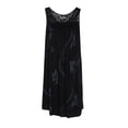 thumbnail image 4 of Puliio Summer Dresses for Women Sleeveless Crew Neck Loose Mini Floral Print Casual Beach Vacation Sundress, 4 of 4