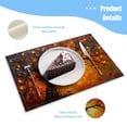 thumbnail image 3 of BaHomeck placemats Set of 4 Tree With Leaves In Sunset Detailed With Vibrant Colors Cotton Linen rectangle Placemats for Kitchen Dining Table Indoor,Outdoor,18*12inch, 3 of 4