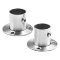 thumbnail image 3 of Mosiee 2 Pcs/ensemble Support de Tringle de Placard en Acier Inoxydable Support de Tringle à Rideau en Tissu Support de Rangement Rond, 3 of 9