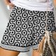 thumbnail image 3 of Pantalones Cortos de Tamaño Más Grande para las Mujeres Imprimir Cómodo Cordón Casual Elástico de la Cintura Bolsillo Pantalones Cortos Sueltos, 3 of 5
