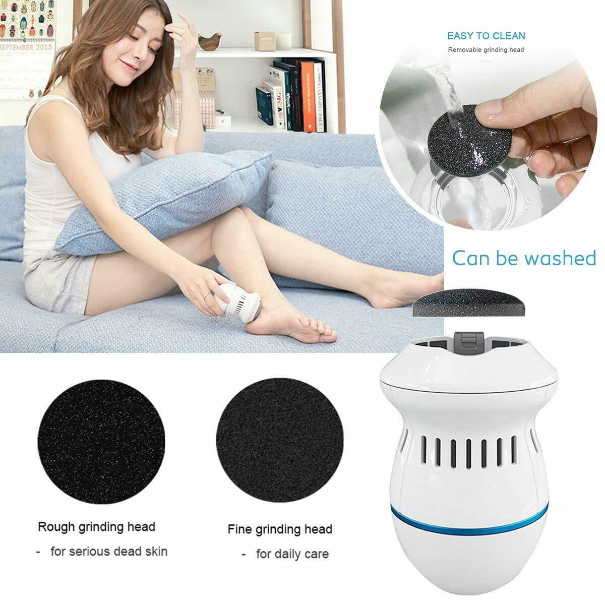 Electric Vacuum Foot Grinder, Pedicure Electric Feet Skin Callus Remover  Tool, Dead Dry Cracked Heels Professional Care, Electronic Adsorption  Callous