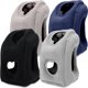 thumbnail image 1 of DEKAXID - Almohada de viaje inflable patentada (1 unidad) con soporte para cuello y cabeza para vuelos de larga distancia, coches, autobuses, trenes y siestas en la oficina: accesorio de viaje cómodo, 1 of 5