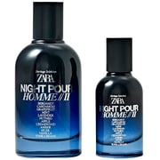 Zara Night Pour Homme II Perfume Set for Men Elegant Oriental Fragrance with Bergamot Lavender and Amber Notes Long-Lasting Scent EDP 100 + 30ml (3.4 + 1.0 fl. oz.)