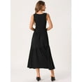 thumbnail image 5 of DARING DIVA Summer Casual Sleeveless Crewneck Maxi Dress S Black, 5 of 7