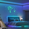 thumbnail image 4 of Ayprnig 2 Sheets Glow In The Dark Wall Stickers, Glow in The Dark Stars For Ceiling, Astronaut Theme Wall Stickers, Space Room Decor, Glow In The Dark Stickers For Bedroom Decorations, 4 of 7