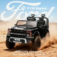 thumbnail image 3 of 24V Ride On Toys for Big Kids 2 Seater, Ford F150 Electric Car for Kids, Battery Powered Kids Ride On Car to Drive, Toddler Car with Bluetooth LED Light for Boys Girls 3-8, Black, 3 of 9