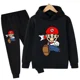 thumbnail image 4 of Nuevo juego Super Marios Sudadera con capucha Conjunto de ropa deportiva con capucha para niños Niñas Ropa Bebé Niños Pokemon - Ropa 2 5 6 7 8 9 10 11 12 13 12 Y, 4 of 5