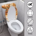 thumbnail image 4 of HELLHERO Little Maple Leaf Keep Dust Stain - Adjustable, Fits All Toilet Shapes Toilet Lid Covers Set for Modern Bathrooms, Elastic Edge, 4 of 8