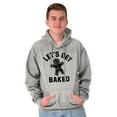 thumbnail image 5 of Funny Christmas Get Baked Gingerbread Hoodie Sweatshirt Women Men Brisco Brands L, 5 of 5