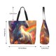 thumbnail image 5 of Fotbe Rainbow Sunset Cloud White Horse Bolsa Tote Estética de Lona con Estampado para Mujer - Bolsa Reutilizable de Hombro Casual para Vacaciones, Compras, Trabajo y Gimnasio, 5 of 8
