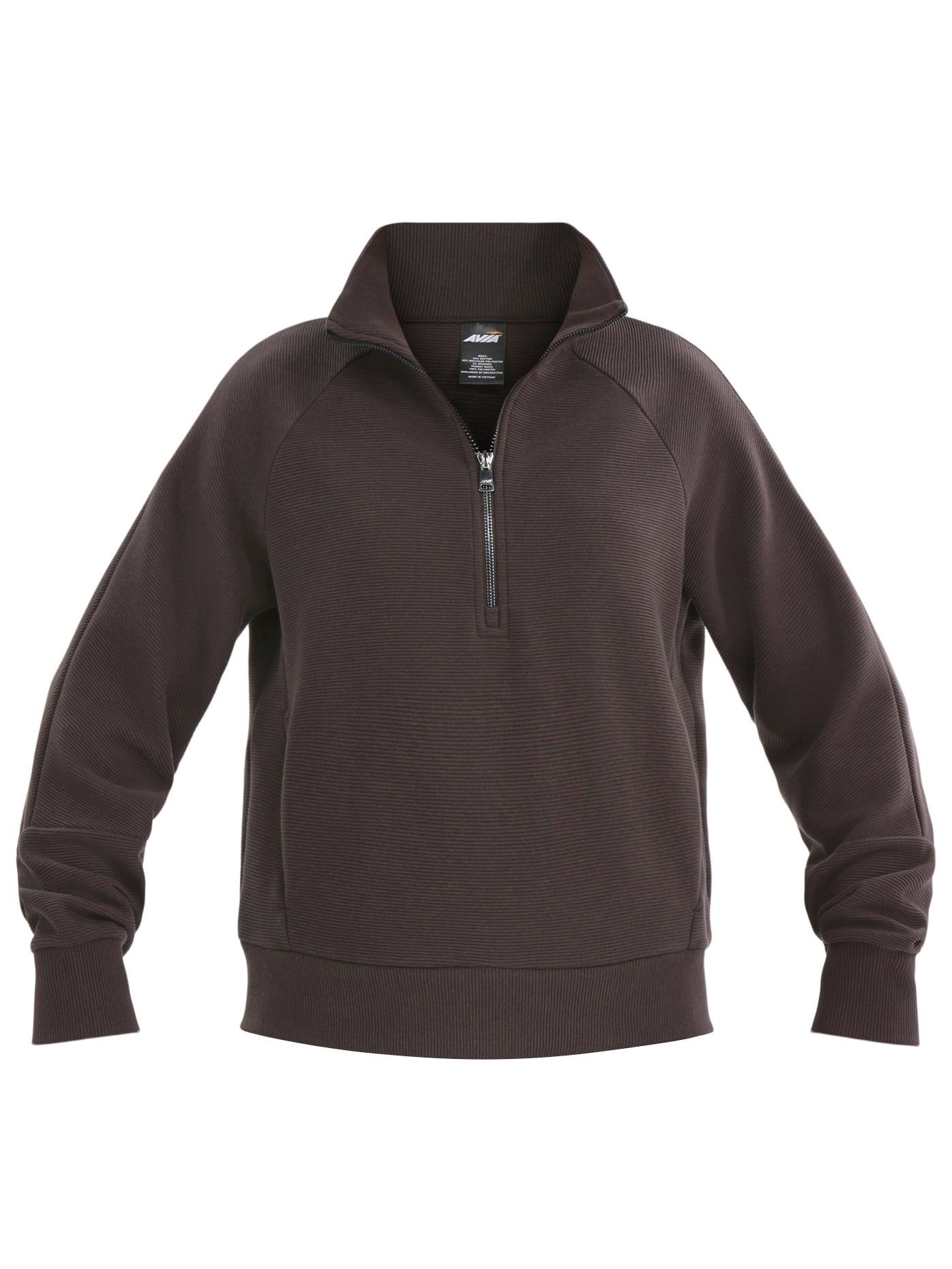 Avia Women's and Women's Ottoman 1/2 Zip Sweatshirt, Sizes XS-4X