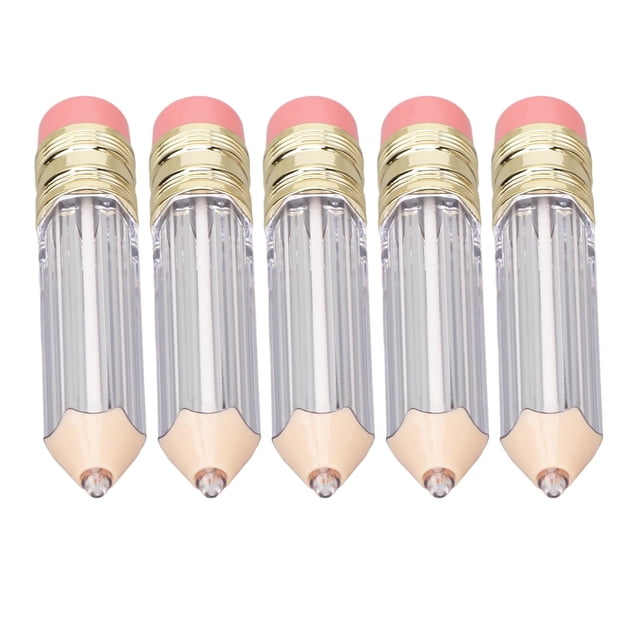 Envase de brillo de labios ANGGREK 5 unidades 5 ml Tubo recargable transparente