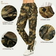 thumbnail image 3 of POENTAB Cargo Pants for Women Cotton Work Pants Hiking Trousers with 8 Pockets(No Belt), 3 of 6