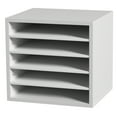 thumbnail image 1 of KFFKFF Document Dividers, 5 Sections Office Post Box with Modifiable Racks, Wooden Document Arranger 13.9x12x13 inches for Workspace, Household, Educational Room, Mailroom Coordination, EPA Approved, 1 of 9
