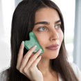 thumbnail image 2 of Gua Sha Facial and Body Massage Tool, Green Aventurine Jade Gua Sha Stones for Lymphatic Drainage, 2 of 5
