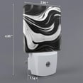 thumbnail image 2 of Honeii Abstract Black White Swirls Print LED Night Light with Light Sensor, Night Lights Plug Into Wall,Ideal for Bedrooms and Hallways-UK, 2 of 7