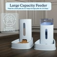 thumbnail image 5 of PETMAKER 2-Pack 3.8L/1G Automatic Pet Feeder and Water Dispenser (Gray), 5 of 8
