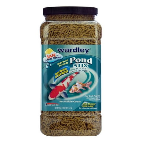 Wardley Pond Stix Koi and Pond Fish Food, 3 lbs (Best Fish For Outdoor Small Pond)