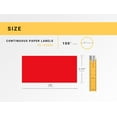 thumbnail image 3 of HOUSELABELS Compatible with DK-2205 Replacement Roll for Brother QL Label Printers; RED Continuous Length Labels; 2-4/9" x 100 feet (62mm*30.48m) - 12 Rolls, 3 of 8