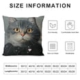 thumbnail image 5 of Orinice Cute Cat Graphic Decorative Cushion Throw Pillow Cover for Home Couch Living Room Bed Sofa, Autumn Pillowcase for Car Bedroom, 1PC 18x18in, 5 of 5