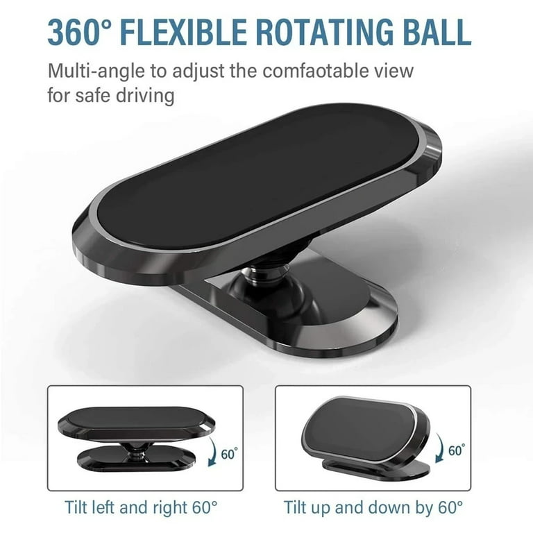 Magnetic Car Phone Holder 360 Degree Mini Strip Shape Stand Metal