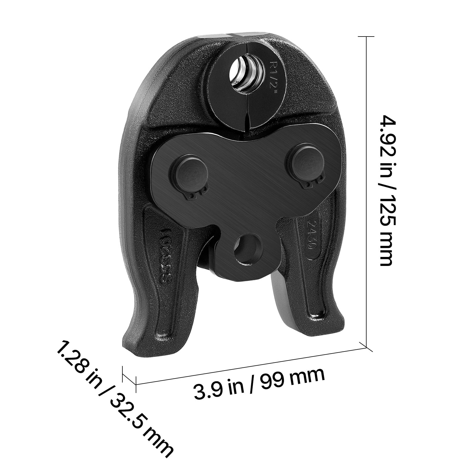 KFFKFF 1/2" Press Jaw for Compact Press Tools, Hardened Steel Construction for High-Pressure HVAC/R Applications - Compatible with 24KN Tools for Copper Pipe Connections