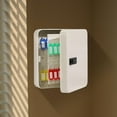 thumbnail image 3 of Key Box Wall Mount with Combination Lock, Key Organizer, Security Locking Key Cabinet, Storage Box with Code, Key Management Cabinet White 48 hook, 3 of 10