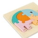 thumbnail image 4 of Rompecabezas de madera con animales para niños y niñas. Aprendizaje Montessori. Elefante, 4 of 6