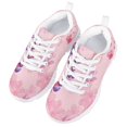 thumbnail image 3 of Pzuqiu Butterfly Pink Tennis Shoes for Girls Size 4 Outdoor Lightweight Running Shoes Casual Hiking Sneakers Comfy Walking Shoes, 3 of 5