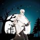thumbnail image 4 of Interesting Skull Ornaments, Halloween Decorations, Cute Riding Festival-Themed Skull Statues, 4 of 5