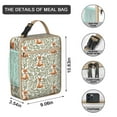 thumbnail image 3 of Fox Insulated Lunch Box Men Reusable Lunch Tote Bag Waterproof Lunchbox Office Hiking, 3 of 6