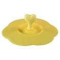 thumbnail image 1 of Wosthever La tapa elegante de la taza del silicón del gel de silicona para la limpieza y la portabilidad fáciles BPA libera las cubiertas de la Organizadores de utensilios de cocina amarillo, 1 of 6