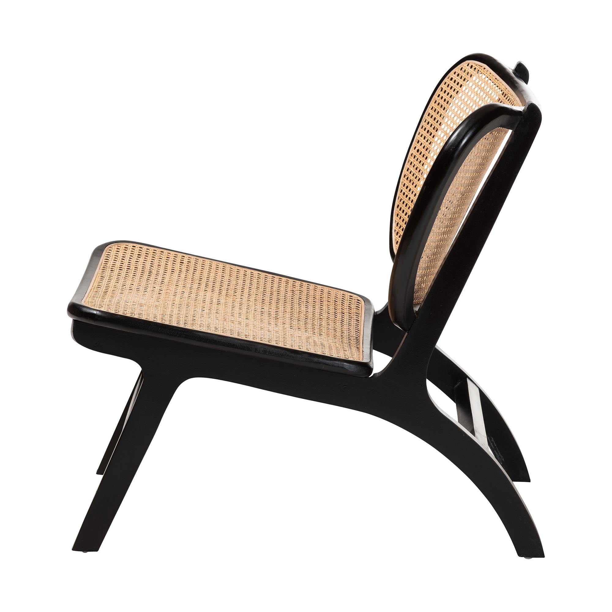 bali & pari Brisbane Boho Accent Chair, Black