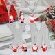 thumbnail image 5 of Wmhnj Set de 7 mini figuras de Pap Noel, decoraciones navideñas de resina para bolas de nieve, casas de muñecas y decoraciones festivas de mesa., 5 of 9