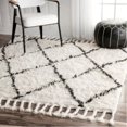thumbnail image 1 of nuLOOM Tapis Noués à la Main Fez Shag_Natural_6', 1 of 1