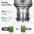 thumbnail image 6 of Aisutha 600W 3-Speed Centrifugal Juicer, Silver, 6 of 9