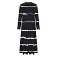 thumbnail image 4 of Guieoi Dress for Women under $10.00 Plus Size Women's Fashion Casual Printed Long Sleeve Round Neck Dress Black Black*Friday/Cyber*Monday, 4 of 4