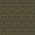 thumbnail image 1 of Ahgly Company Machine Washable Indoor Square Transitional Dark Almond Brown Area Rugs, 3' Square, 1 of 7