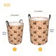 thumbnail image 3 of Balery Turkey And Autumn Leaves Cesta de ropa redonda con asas, impermeable, independiente, para ropa, juguetes, dormitorio y familia-Medium, 3 of 6
