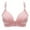 Pink, variant on Fsqjgq Plus Size Bras for Women Middle Aged Elderly Comfort Underwear Large Bust Support No Underwire Push Up Bras Wireless Bralettes Underwear Purple Size 48