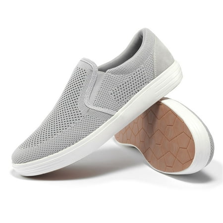 

TIOSEBON Men s Comfortable Mesh Walking Breathable Working Slip-on Shoes Gray US10