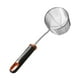 thumbnail image 1 of Cucharón espumadero Colador de malla Espumadera de cocina Utensilio de cocina Cesta pequeña para fideos mango negro, 1 of 9