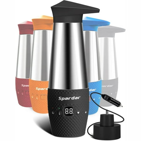 

Valentines Day Gifts Car kettle 12V portable car water boiler stainless steel fast boiling automatic shut-off leak-proof and boil-dry protection a good partner for road trips