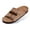 KHAKI, variant on CozyNest HOPE Adjustable Slide Sandals for Women and Men Cork Footed Arch Supported for Summer Indoor and Outdoor