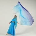 thumbnail image 5 of Baisdan Worship Flag for Dance Church Praise Dance Flags for Worship, 6# White-Blue-Navy, 1 Pack, 5 of 6