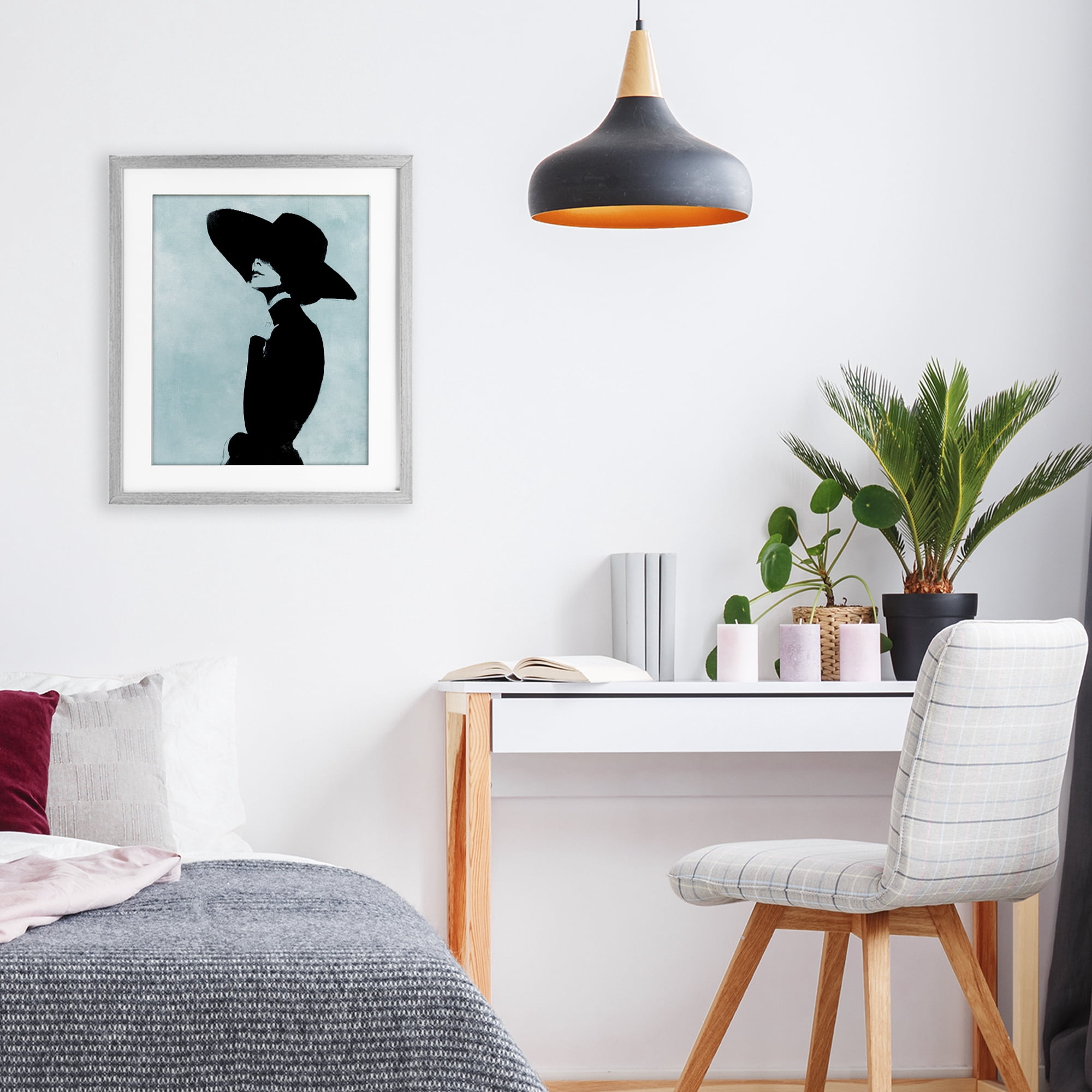 Stupell Industries Eclipse In Black Gray Framed Print Under Glass, design by Svetlana Aleynikova