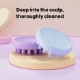 thumbnail image 4 of Grofry Scalp Massager Hair Care Tools Hair Scrubber Shampoo Brush Soft Silicone Bristles Men Women Washing Hair Dandruff Removal Hair Growth Stimulator Wet Dry Hair Scrubber, 4 of 8